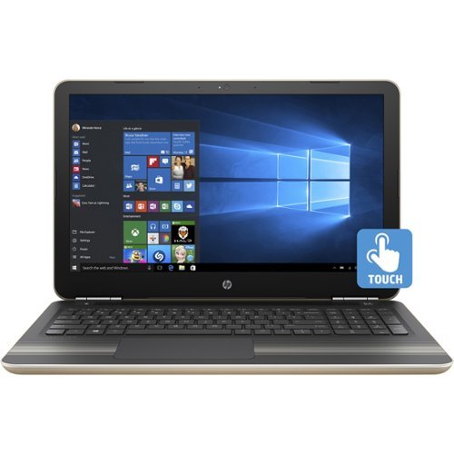  HP - Pavilion - 15.6&quot; Touch-Screen Laptop - AMD A9 - 8GB Memory - 1TB Hard Drive - Modern Gold