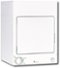 GE - 3.6 Cu. Ft. Stackable Electric Dryer - White on White-Front_Standard 