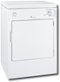GE - 3.6 Cu. Ft. Stackable Electric Dryer with Portable - White-Front_Standard 