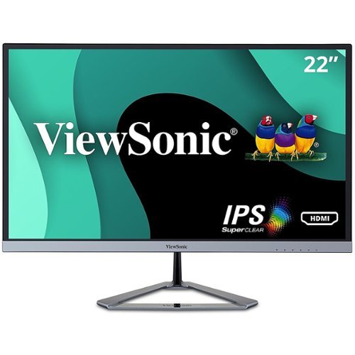 ViewSonic - VX2276-SMH 22" IPS LCD FHD Monitor (DisplayPort VGA, HDMI) - Silver