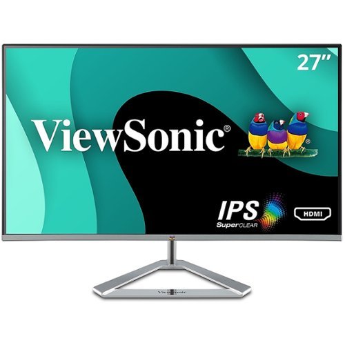 ViewSonic - VX2776-SMHD 27" IPS LCD FHD Monitor (DisplayPort VGA, HDMI) - Black, Silver