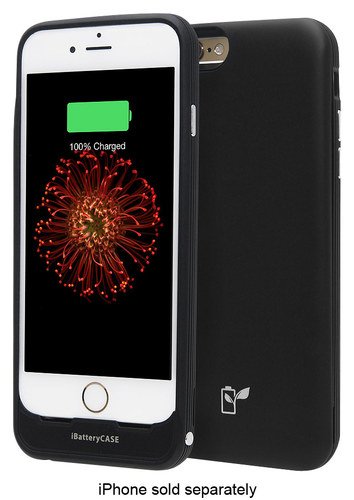  LifeCHARGE - iBatteryCase Charger Case for Apple® iPhone® 6 and 6s - Black