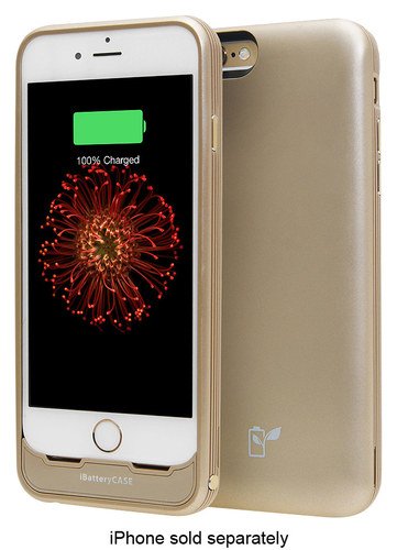  LifeCHARGE - iBatteryCase Charger Case for Apple® iPhone® 6 and 6s - Gold