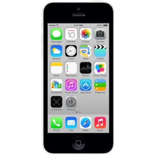 Apple - Pre-Owned iPhone 5c 4G LTE with 32GB Memory Cell Phone (Unlocked) - White-Front_Standard 