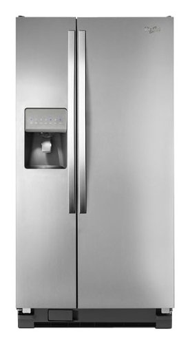  Whirlpool - 22.0 Cu. Ft. Side-by-Side Refrigerator with Thru-the-Door Ice and Water - Universal Silver