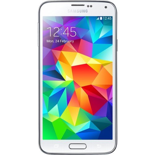 Samsung - Certified Pre-Owned Galaxy S5 4G LTE with 16GB Memory Cell Phone (Unlocked) - White-Front_Standard 