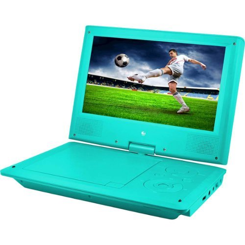  Ematic - 9&quot; Portable DVD Player - Teal