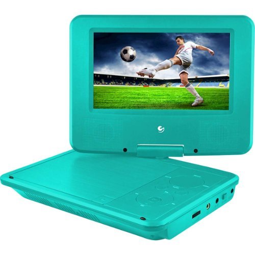  Ematic - 7&quot; Portable DVD Player - Teal