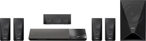  Sony - 1000W 5.1-Ch. 3D / Smart Blu-ray Home Theater System - Black