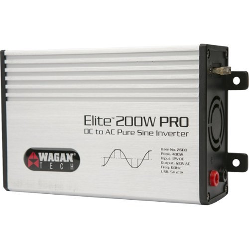 Wagan Tech Elite Pro Power Inverter - Silver GLOBAL SHIPPING