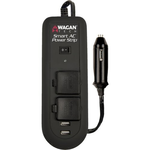  Wagan Tech - Smart AC 120W Power Strip Inverter - Black