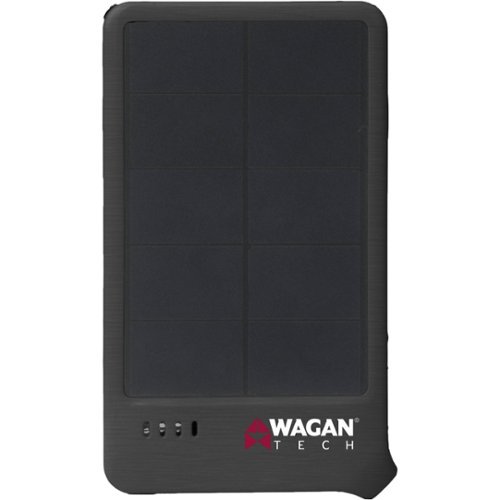 Wagan - SOLAR E CHARGER™ SOLO 4,000 mAh Portable Charger - Black-Front_Standard 