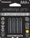 Panasonic - eneloop pro Rechargeable AAA Batteries (4-pack)-Front_Standard