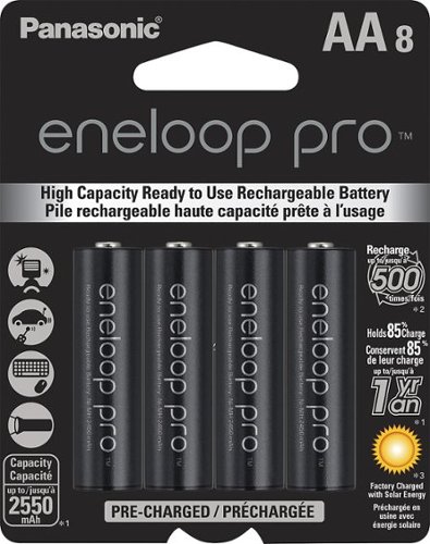 Panasonic - eneloop pro Rechargeable AA Batteries (8-pack)