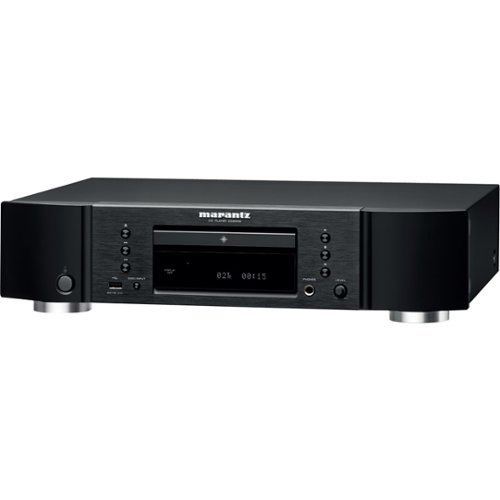 Marantz - CD6006 CD Player, Supports iPhone and iPod, Built-in Headphone Amp & USB Port, Ideal Pair for PM6006 and NA6006 - Black-Front_Standard 