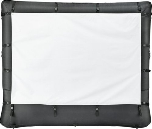  Insignia™ - 96&quot; Inflatable Outdoor Projector Screen - Black