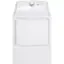 Front. GE - 6.2 Cu. Ft. Gas Dryer - White.