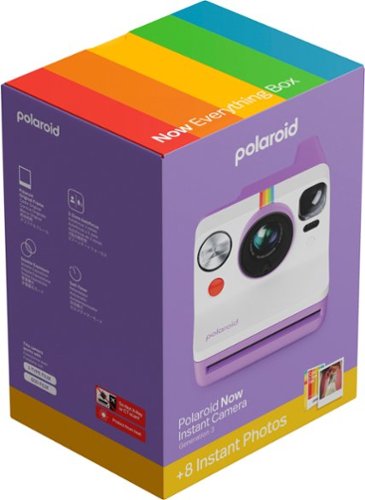 Polaroid Now Gen 3 Instant Camera + Color Film Bundle (8 Photos) - Purple BUY IN MIDDLE EAST