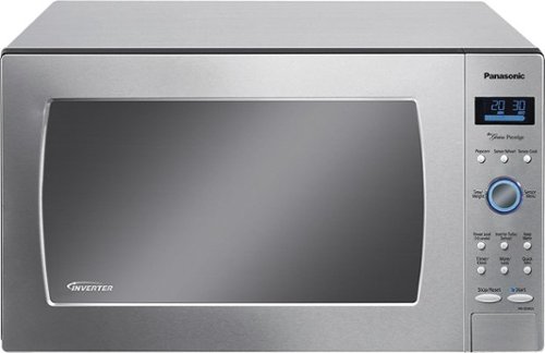  Panasonic - 1.6 Cu. Ft. Full-Size Microwave - Stainless steel