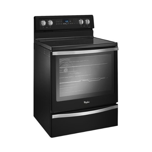  Whirlpool - 6.4 Cu. Ft. Self-Cleaning Freestanding Electric Convection Range - Black ice