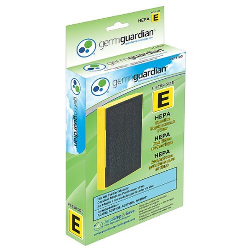 Genuine HEPA Pure Replacement Filter E for GermGuardian Air Purifier Model AC4100 - Black/White