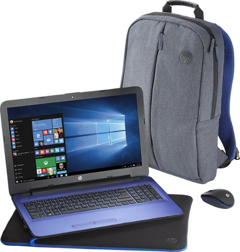  HP - 15.6&quot; Laptop - Intel Core i3 - 4GB Memory - 1TB Hard Drive - Textured linear grooves with horizontal brushing
