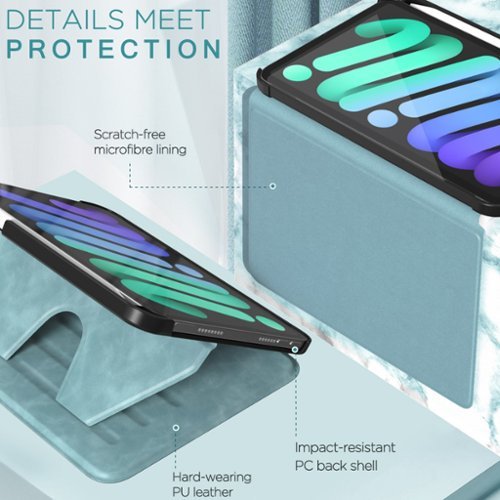 SaharaCase Multi-Angle Case for Apple iPad mini (A17 Pro) and Apple iPad mini (6th Generation 2021) - Aqua BUY ONLINE