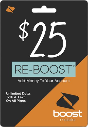  Boost Mobile - Re-Boost $25 Prepaid Phone Card