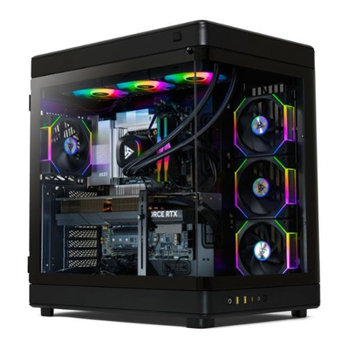 STORMCRAFT - Gaming PC WIZARD AMD Ryzen 7 9800X3D NVIDIA RTX 5080 2TB SSD 32GB 6000MHz RGB 360mm AIO - Windows 11 Home - Black-Front_Standard 