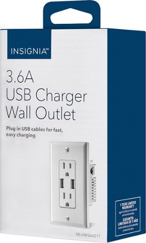 Insignia™ 3.6A USB Charger Wall Outlet - White HOW TO BUY