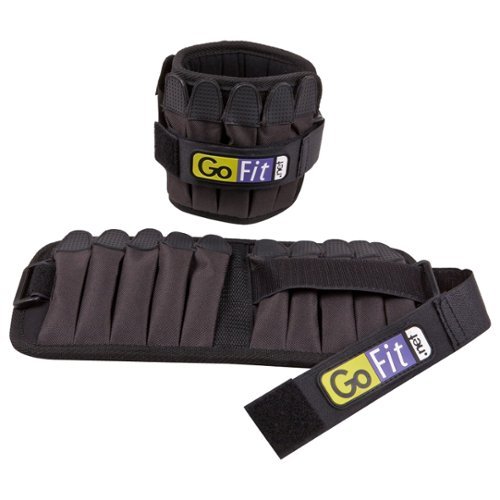 GoFit - Padded Pro Ankle Weights - Black