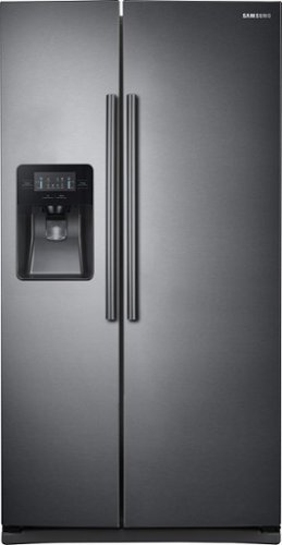  Samsung - 24.5 Cu. Ft. Side-by-Side Fingerprint Resistant Refrigerator