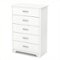 Southwest - Fusion 5-Drawer Chest - Pure White-Front_Standard