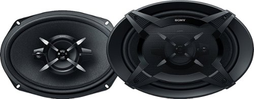 Sony - 6" x 9" 3-Way Car Speakers with Mica Reinforced Cellular (MRC) Cones (Pair) - Black/Graphite