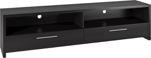 CorLiving Fernbrook TV Stand, for TVs up to 95" - Black Faux Wood Grain