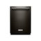 KitchenAid - 24" Top Control Tall Tub Built-In Dishwasher with Stainless Steel Tub - Black stainless steel-Front_Standard 