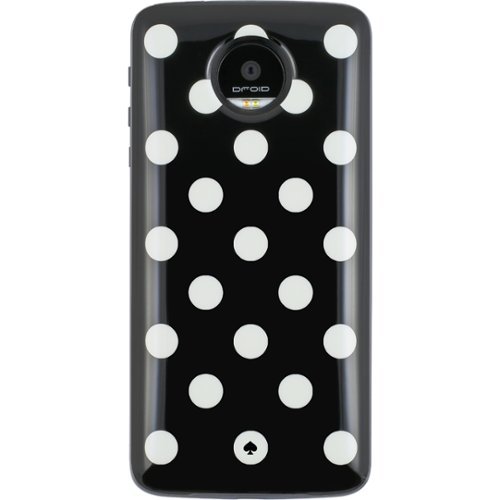 kate spade new york - Moto Mod Style Pack for Motorola Moto Z Droid and Moto Z Force Droid Edition - Black/Cream-Front_Standard 