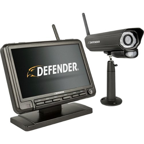  Defender - PhoenixM2 Digital Wireless 7&quot; Monitor DVR Security System with Long-Range Night Vision and SD Card Recording