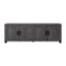 CorLiving - Virlomi Collection TV Stand with Enclosed Cabinets for Most TVs up to 85" - Dark Gray-Front_Standard