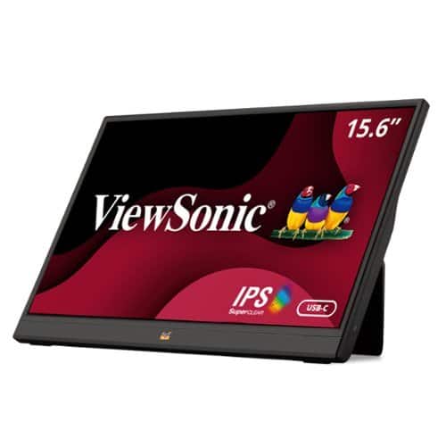 ViewSonic - VA1655 15.6" LCD FHD Monitor (DisplayPort USB, HDMI) - Black-Front_Standard