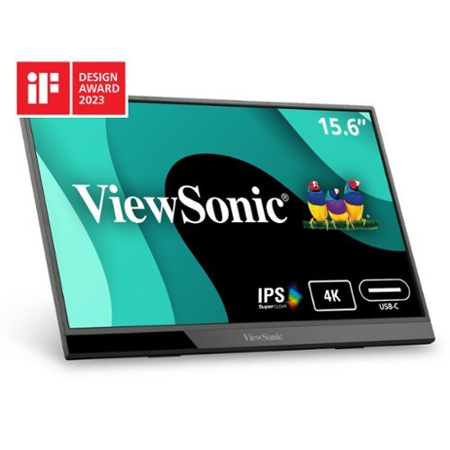 ViewSonic - Refurbished Excellent - 4K Portable LED IPS Monitor VX1655-4K 15.6" (CR) - Black-Front_Standard 