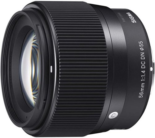 Sigma 56mm F1.4 Contemporary DC DN Lens for Fuji X Mount Black