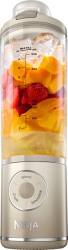 Ninja - Blast Max Portable Blender with 22oz Twist & Go Vessel - Cream