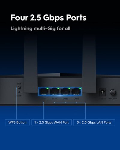 Cudy  Tri-Band Wi-Fi 7 BE11000 Router, 6-Stream 10 Gbps, 4×2.5G Ports, Up to 11000Mbps, VPN, APP, 6×High-gain Antennas - black WHERE TO BUY