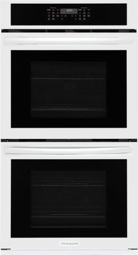 Frigidaire - 27" Built-In Double Wall Oven with Convection Bake and Air Fry - White