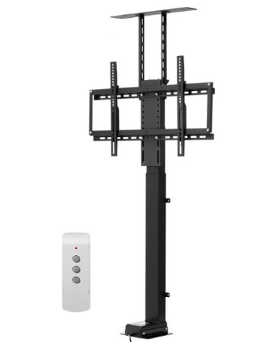 VEVOR - Motorized TV Lift Stand,120 lbs max Load Adjustable TV Lift Stand Mount Bracket,with Max VESA 24 x 16 in,for 32-70in TVs - Black-Front_Standard 
