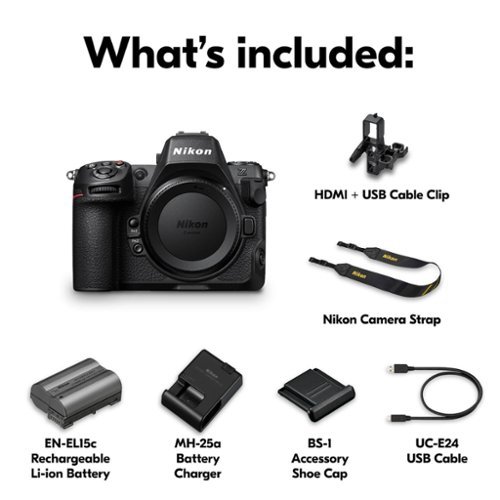 Nikon Z 8 8K Video Mirrorless Camera (Body Only) - Black WORLDWIDE DELIVERY