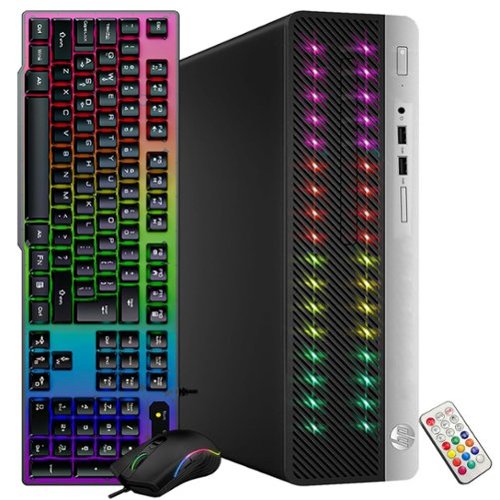 HP - Refurbished Excellent - RGB ProDesk 400 G5 SFF Desktop PC, Intel Core i3-8100 3.60GHz, 16G DDR4 RAM, 512G SSD, USB WiFi, Win11Pro - Black-Front_Standard 