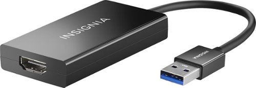  Insignia™ - SuperSpeed USB 3.0 to HDMI External Video Adapter - Black