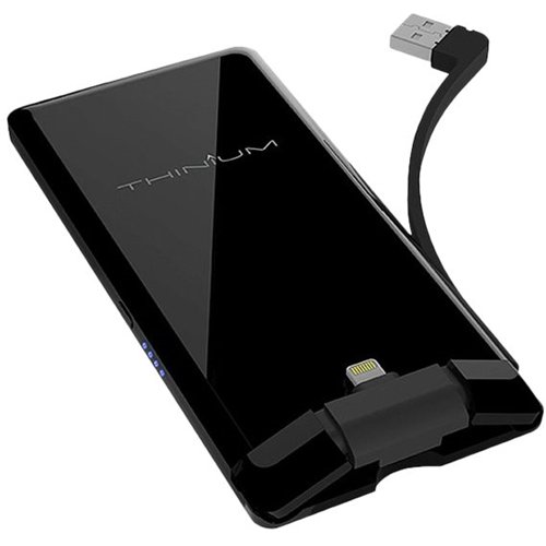  Thinium - ReCHARGE 3000 mAh Portable Charger for Most Lightning-Equipped Apple® Devices - Black